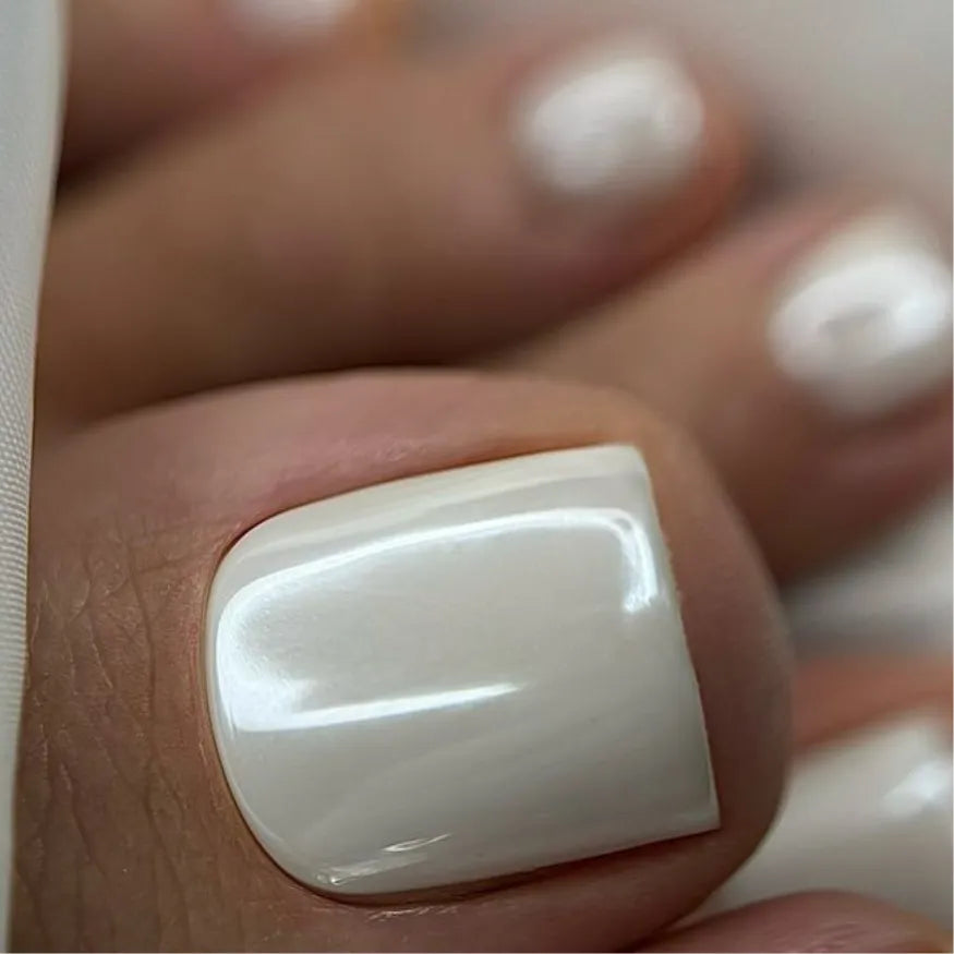 Kit Pédicure en Gel Blanc Nacré