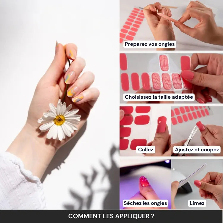 Kit Ongle En Gel à Motif Cœur