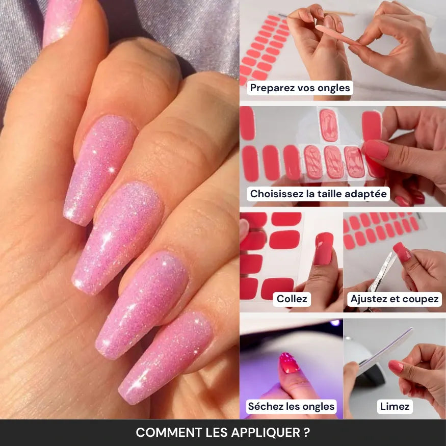 Tuto : comment appliquer les bandes en gel