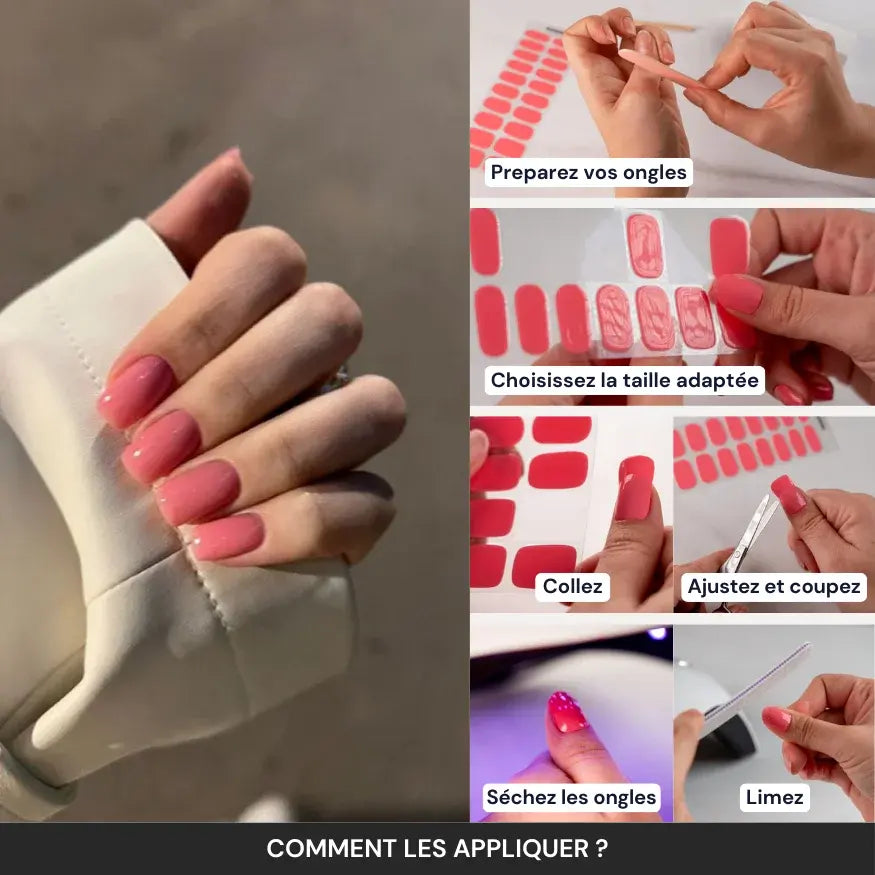 Tuto : comment appliquer les bandes en gel