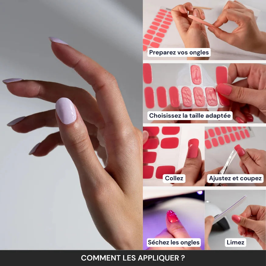 Tuto : Comment appliquer les bandes en gel