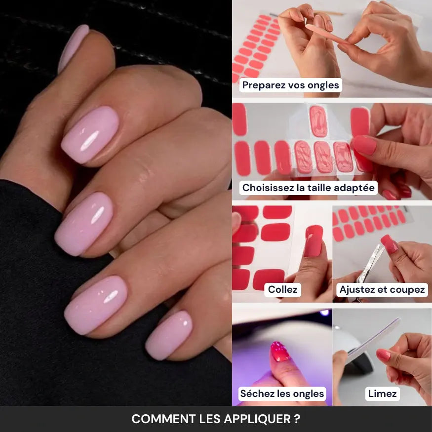 Tuto : comment appliquer les bandes en gel