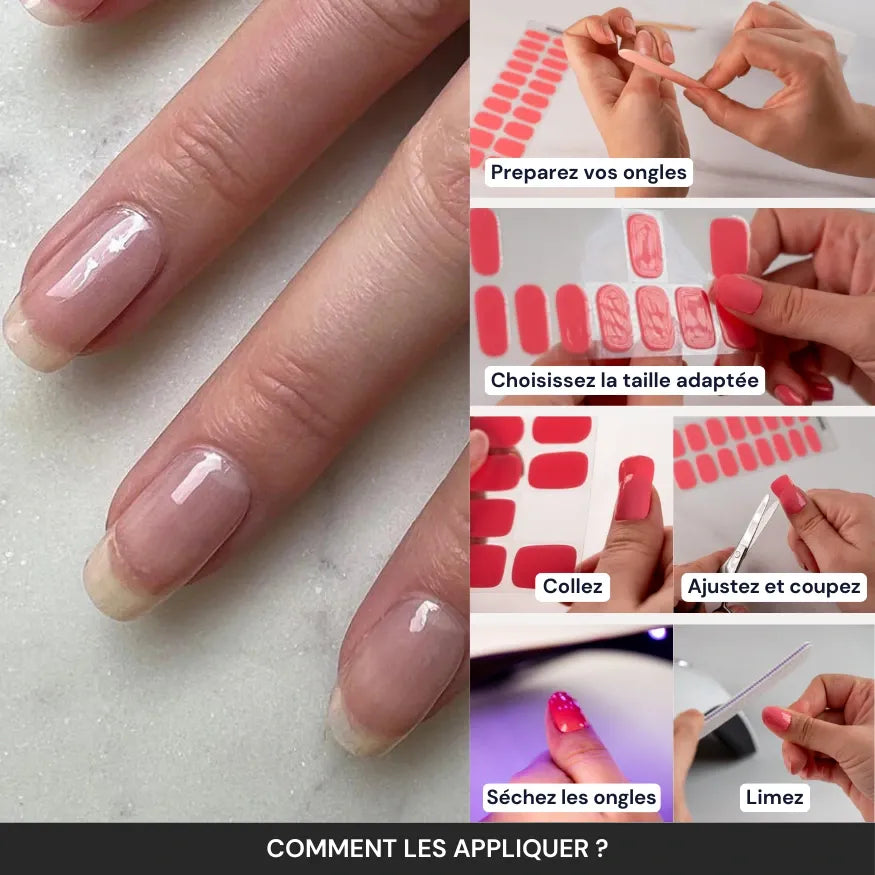 Tuto : comment appliquer les bandes en gel