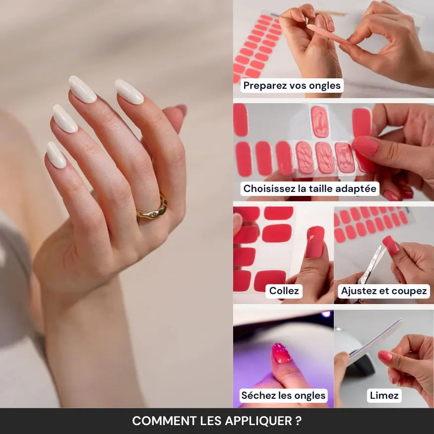 Comment appliquer les bandes en gel