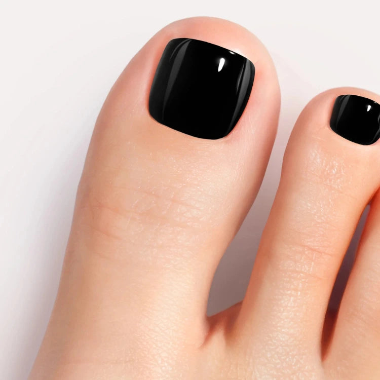 Kit Pédicure en Gel Noir Uni