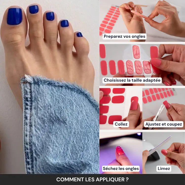 Kit Pédicure en Gel Bleu Marine