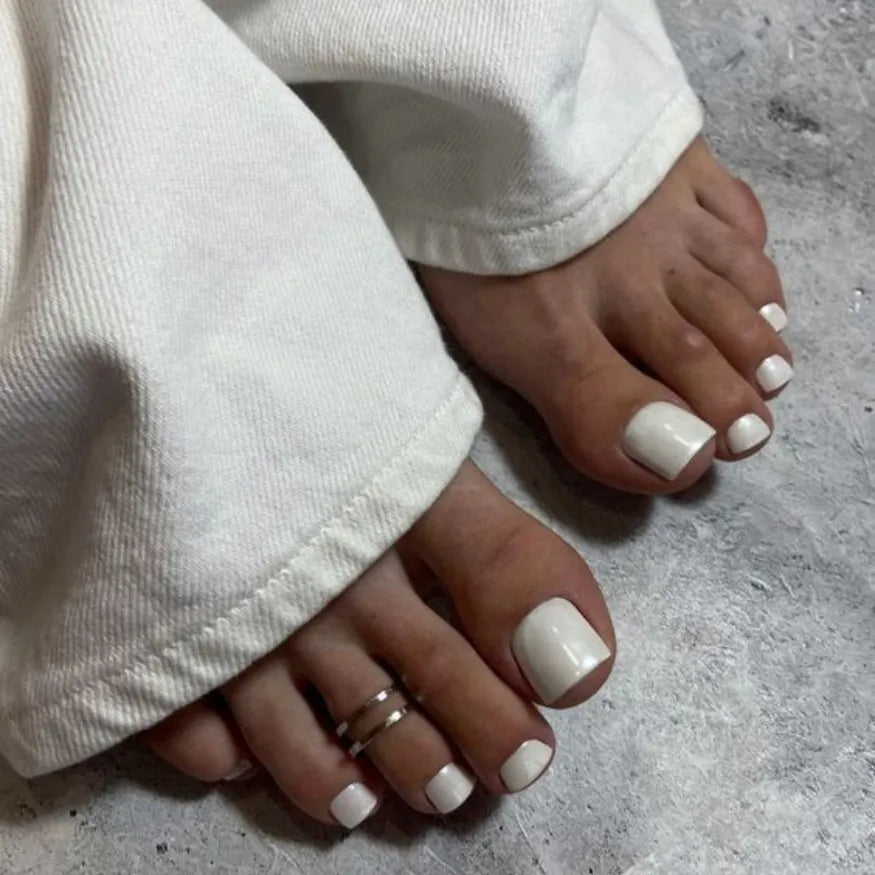 Kit Pédicure en Gel Blanc Nacré
