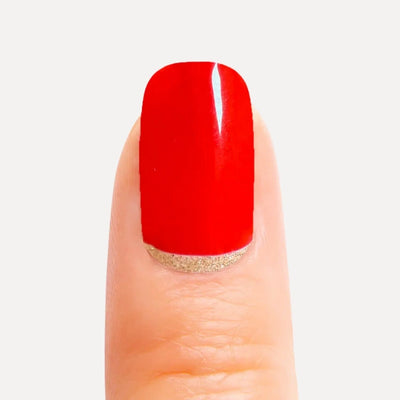 Kit Ongle En Gel Rouge Bas Pailleté