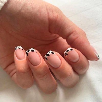 Kit Ongles en Gel Motif Tacheté French