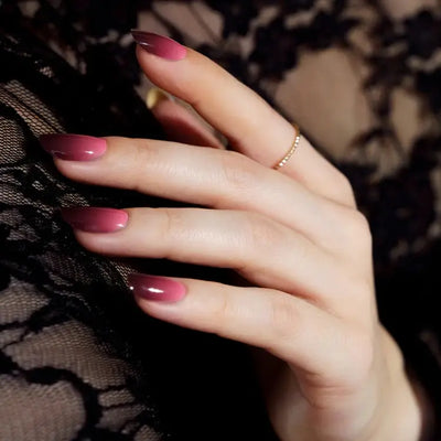 Kit Ongle En Gel Babyboomer Noir Et Rouge