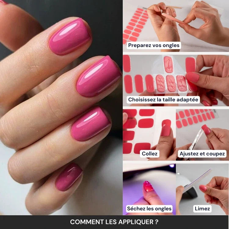 Kit Ongle En Gel Rose Fluo