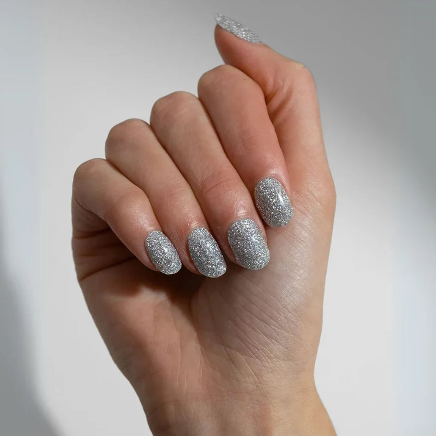 Kit Ongle En Gel Argent Pailletté