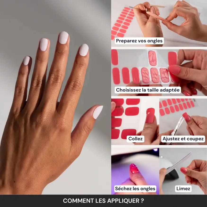 Kit Ongle En Gel Blanc Laiteux