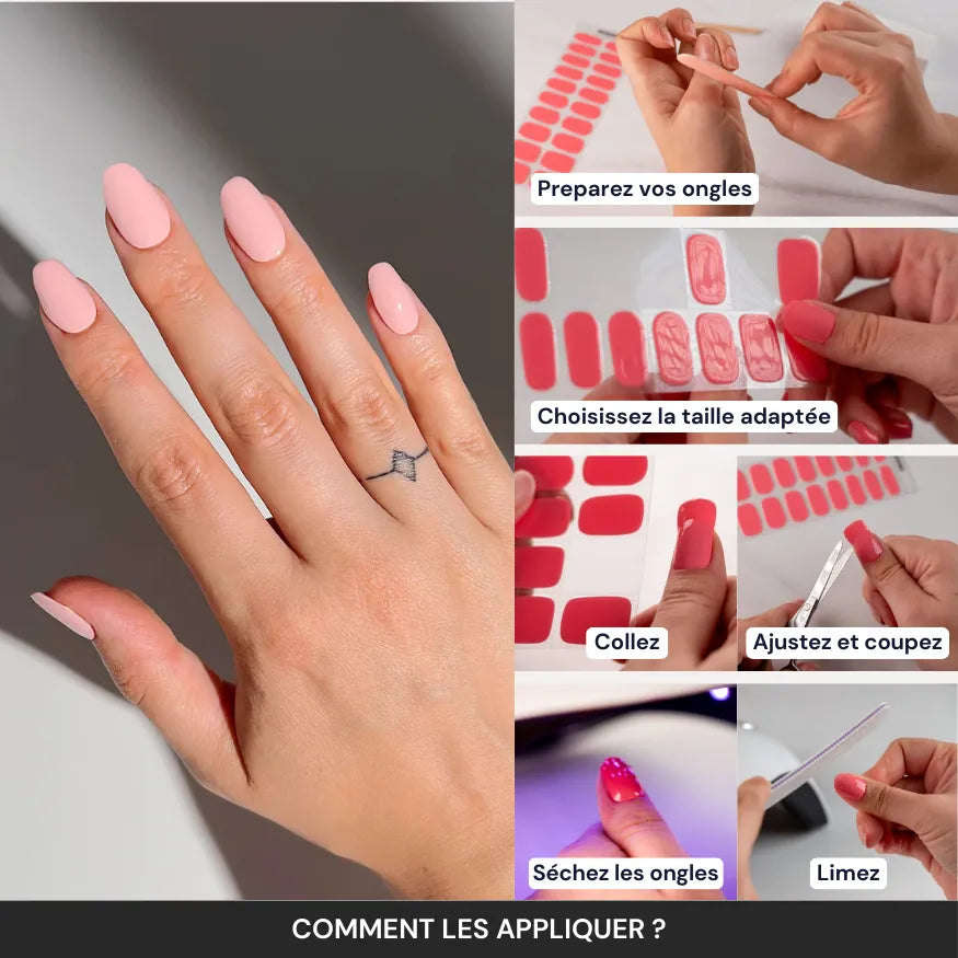 Tuto : comment appliquer les bandes en gel