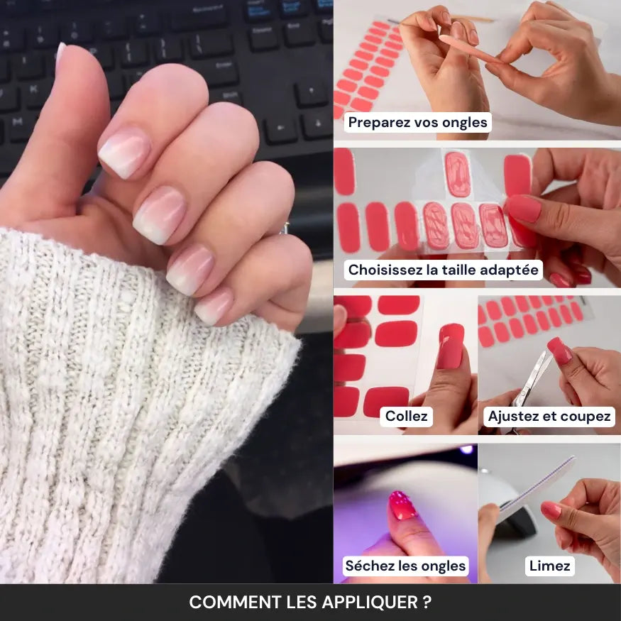 Tuto : comment appliquer bandes en gel