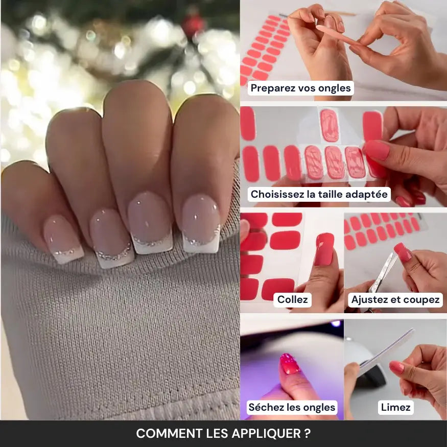 Tuto : comment appliquer les bandes en gel