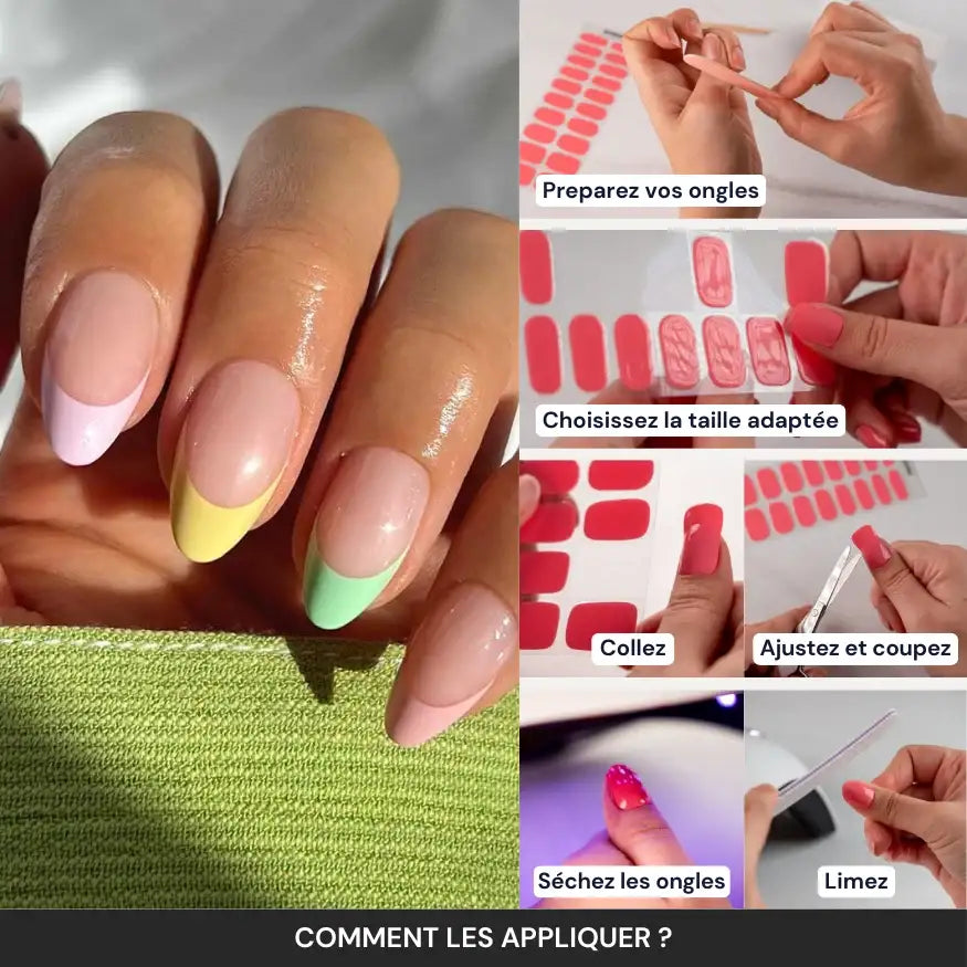 Tuto : comment appliquer les bandes en gel