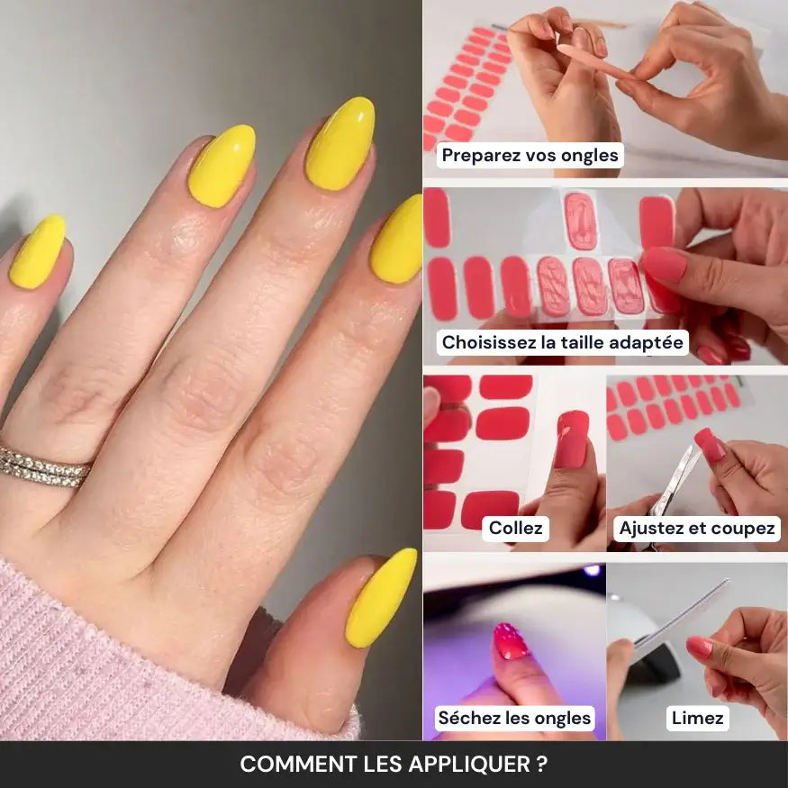 Tuto : comment appliquer les bandes en gel