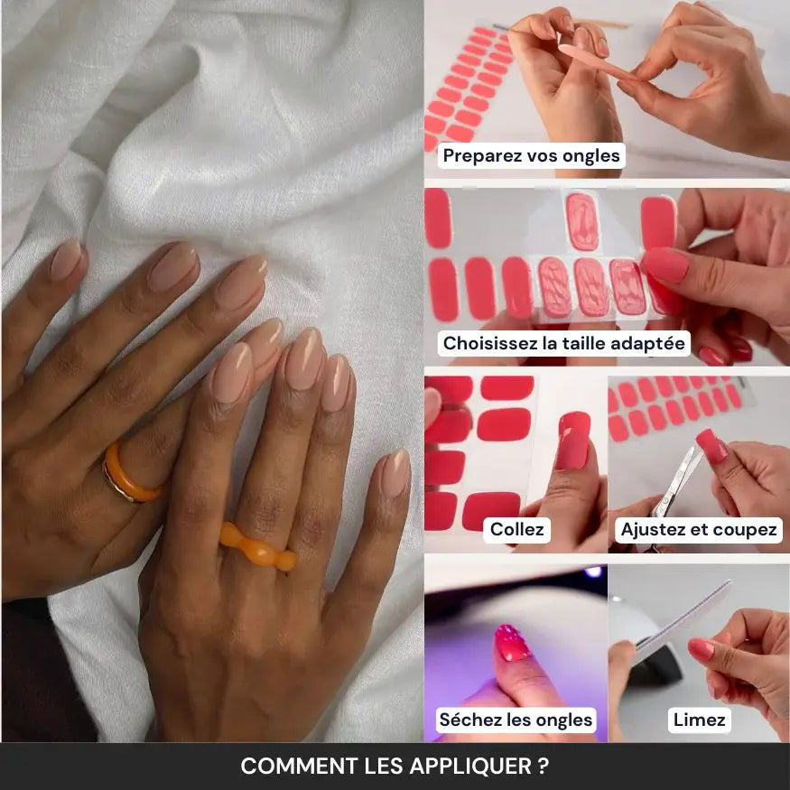 Tuto : comment appliquer les bandes en gel