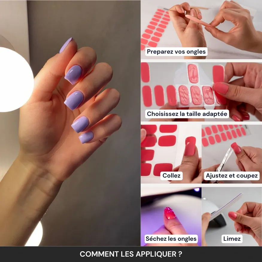 Tuto : comment appliquer les bandes en gel