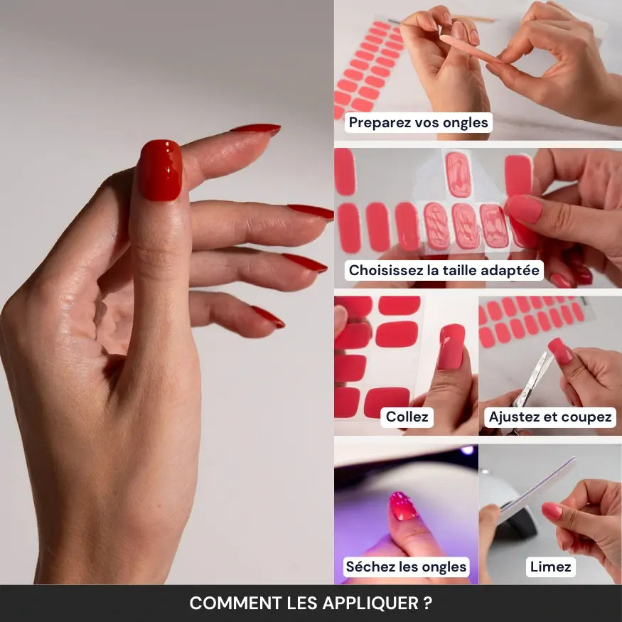 Tuto : comment appliquer les bandes en gel