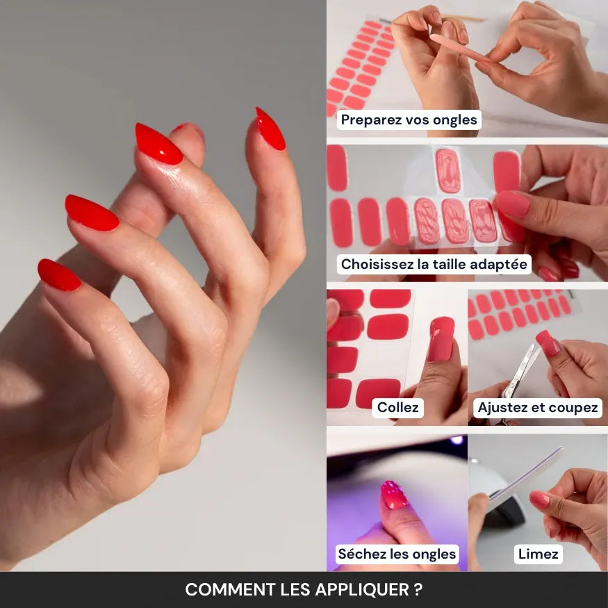 Tuto : comment appliquer les bandes en gel