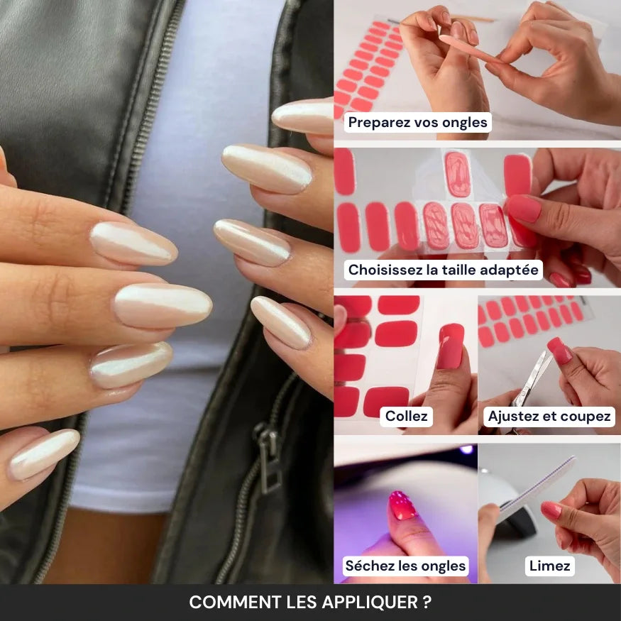 Tuto : comment appliquer les bandes en gel