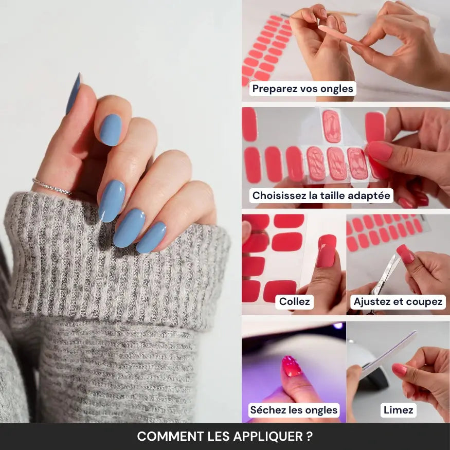 Comment appliquer les bandes en gel UV