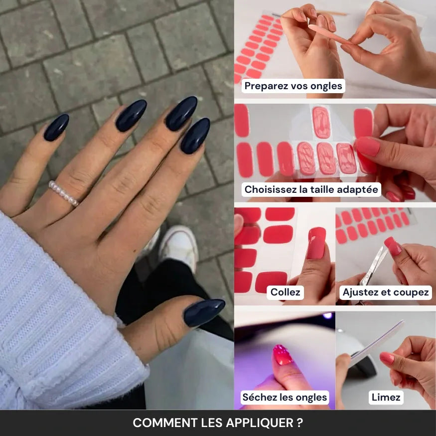 Comment appliquer les bandes en gel UV