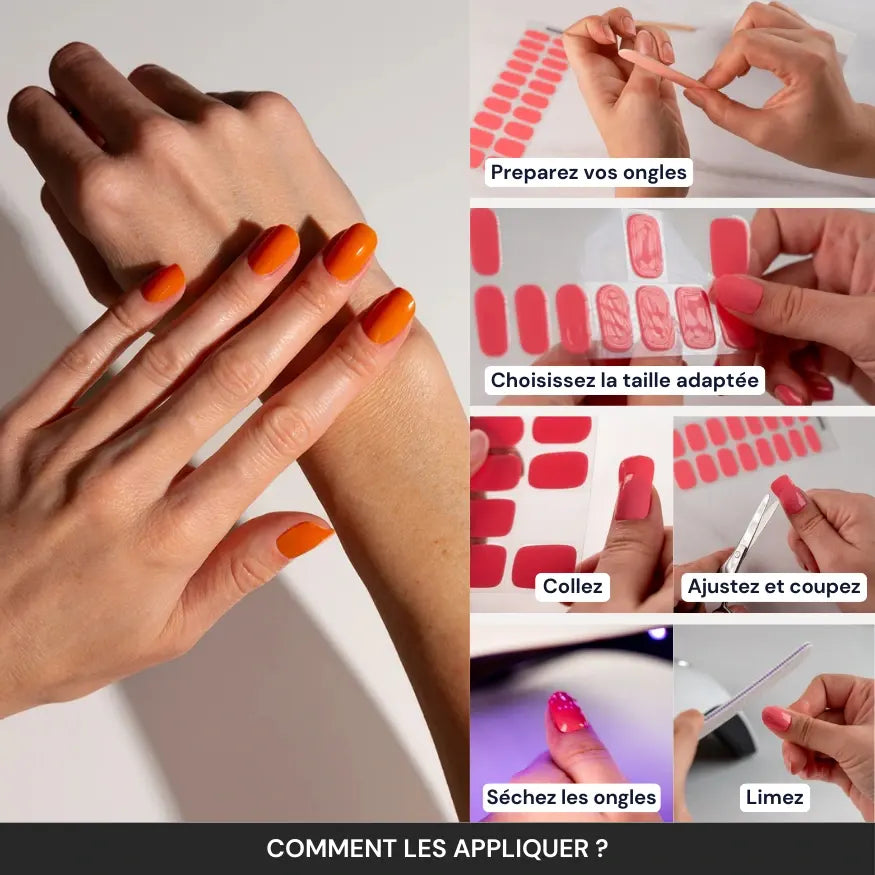 Tuto : comment appliquer les bandes en gel