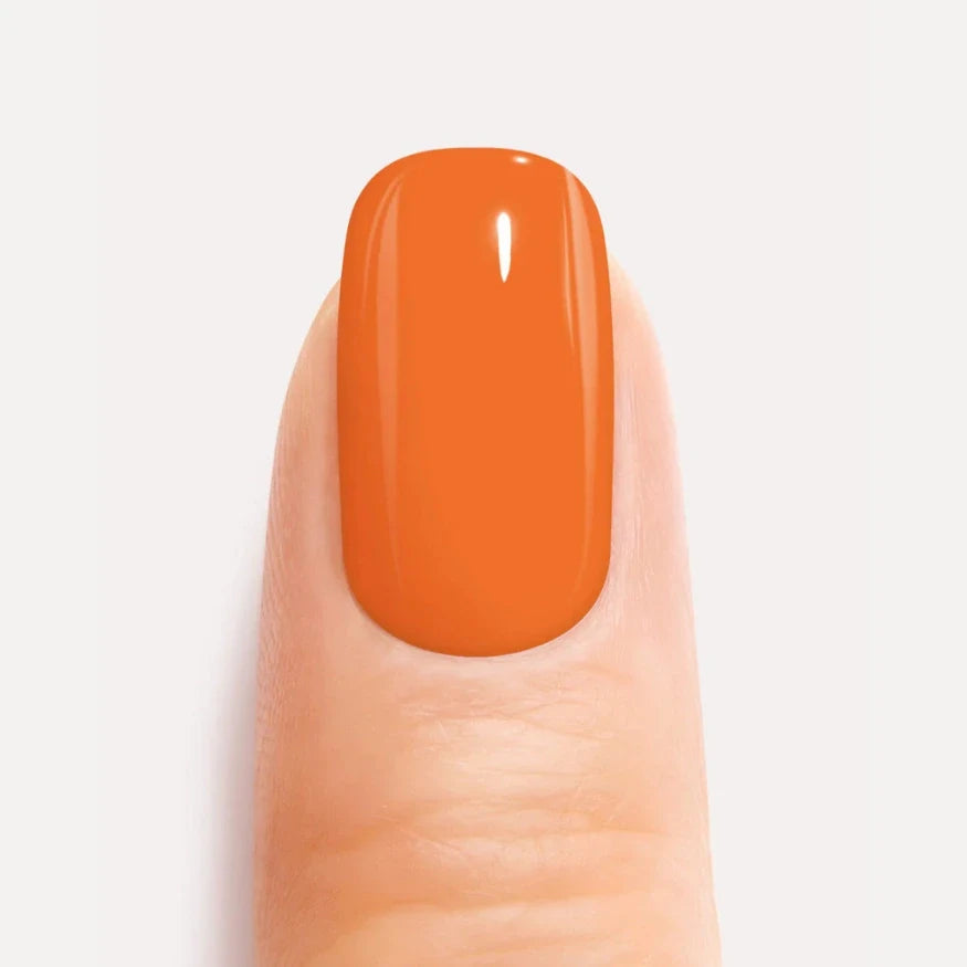 Ongle en gel orange