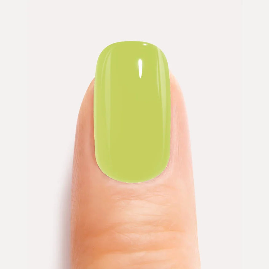 Ongle En Gel Vert Pomme Close Up