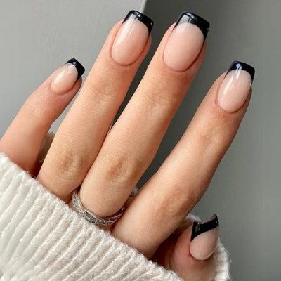 Kit Ongle En Gel Noir French